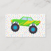 Honk beep vroomモンスタートラック男の子誕生日 エンクロージャーカード (裏面)