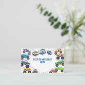 Honk beep vroomモンスタートラック男の子誕生日 エンクロージャーカード (スタンド正面)