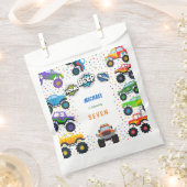 Honk beep vroomモンスタートラック男の子誕生日 フェイバーバッグ (クリップ留めされた状態)