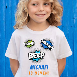 Honk beep vroomモンスタートラック男の子誕生日 tシャツ