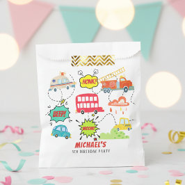Honk beep vroom happy veicles boy birthday フェイバーバッグ