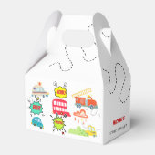 Honk beep vroom happy veicles boy birthday フェイバーボックス (正面サイド)