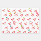 Honk beep vroom happy veicles boy birthday ラッピングペーパーシート (正面3)