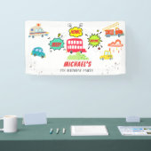 Honk beep vroom happy veicles boy birthday 横断幕 (トレードショー)