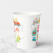 Honk beep vroom happy veicles boy birthday 紙コップ (右)