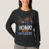 Honk Duck Goose With Guns Internet Meme Tシャツ (正面)