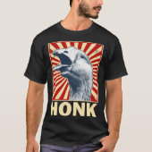 Honk  Goose Game Animal Meme Goose Tシャツ (正面)