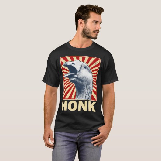 Honk  Goose Game Animal Meme Goose Tシャツ (正面フル)