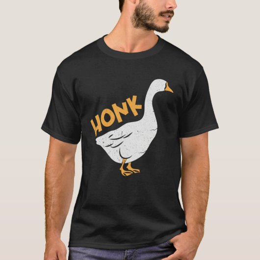 Honk Goose Gamer Meme Tシャツ (正面)