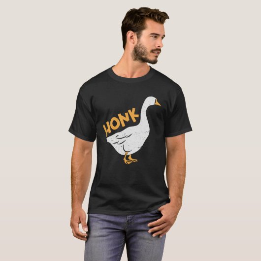 Honk Goose Gamer Meme Tシャツ (正面フル)