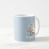 Honk If You Love Tea Cute Goose Mug コーヒーマグカップ (正面右)