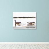 Honkers – カナダゲーゼ キャンバスプリント (インサイチュ (ウッドフロア))