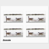 Honkers – カナダゲーゼ 長方形シール (シート)