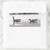 Honkers – カナダゲーゼ 長方形シール (バッグ)