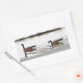 Honkers – カナダゲーゼ 長方形シール (封筒)