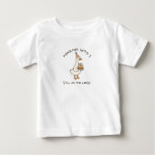 Honking Into Birthday Goose Funny Custom Age ベビーTシャツ (正面)
