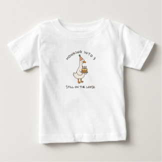 Honking Into Birthday Goose Funny Custom Age ベビーTシャツ