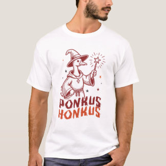 Honkus Ponkus - Goose Halloween Magic Tシャツ