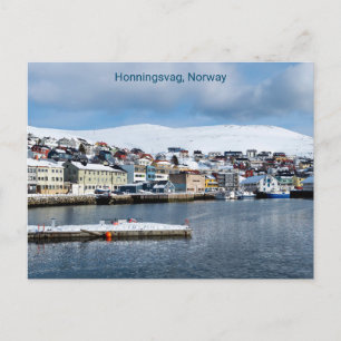 Honningsvag、ノルウェー、はがき ポストカード
