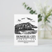 Honolulu City Hawaii USA ポストカード (スタンド正面)