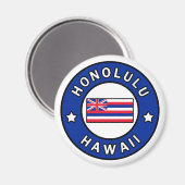 Honolulu Hawaii マグネット (正面/裏面)