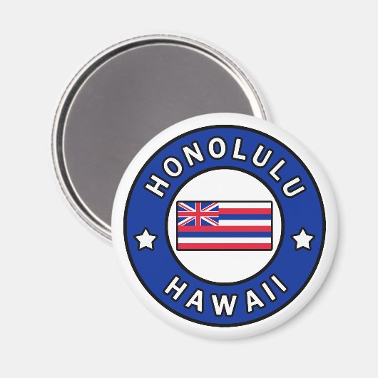 Honolulu Hawaii マグネット (正面/裏面)