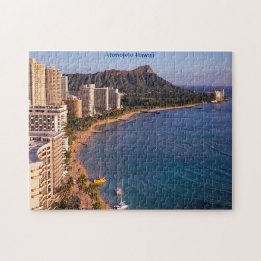 Honolulu Hawaii Seascape. Jigsaw Puzzle ジグソーパズル (横)