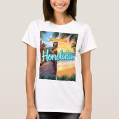 Honolulu, Hawaii  Tシャツ (正面)