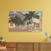 Honolulu, HIView of Bishop St.Honolulu, HI キャンバスプリント (インサイチュ (リビング))