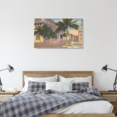 Honolulu, HIView of Bishop St.Honolulu, HI キャンバスプリント (インサイチュ (寝室))