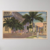 Honolulu, HIView of Bishop St.Honolulu, HI ポスター (正面)