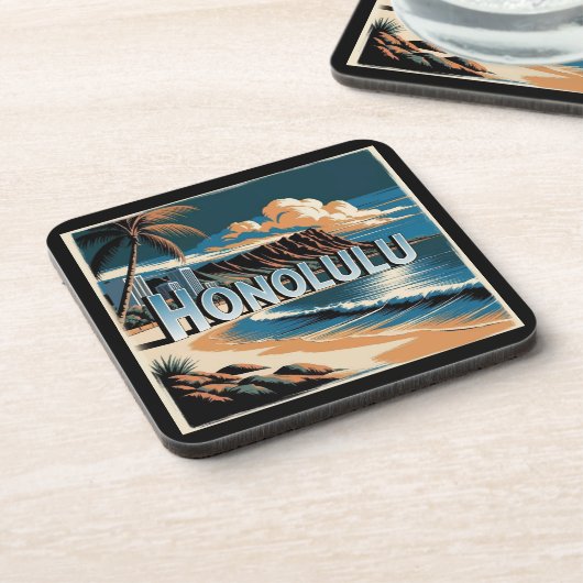 Honolulu O’aho Hawaii コースター (左側)