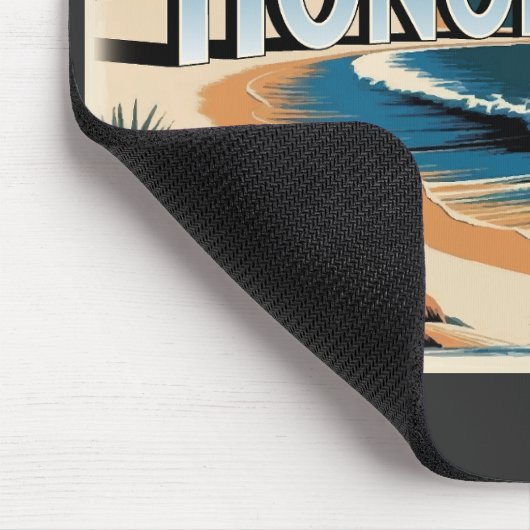 Honolulu O’aho Hawaii マウスパッド (コーナー)