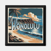 Honolulu O’aho Hawaii マグネット (正面)