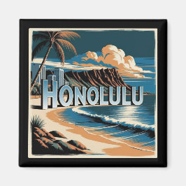 Honolulu O’aho Hawaii マグネット
