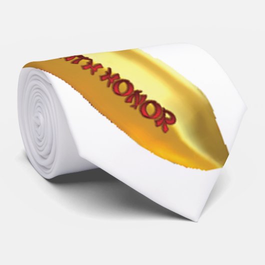 HONOR™のタイのSILVERBACKの武士STUDIOS™のバナナ ネクタイ (ロール)