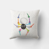 Honor_Blackの寡婦のくものティーのゴルフウィドーのバッジ クッション (裏面)