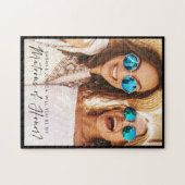 Honor Brush Script Photoの私の保護者になる ジグソーパズル (横)