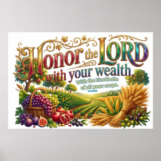 Honor God First With Your Wealth Always ポスター (正面)