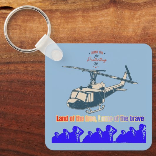 Honor in every thread light blue キーホルダー (正面)