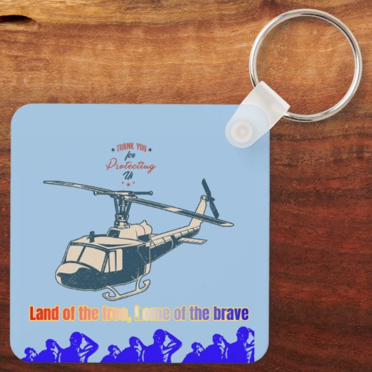 Honor in every thread light blue キーホルダー (裏面)