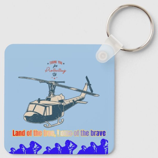 Honor in every thread light blue キーホルダー (裏面)