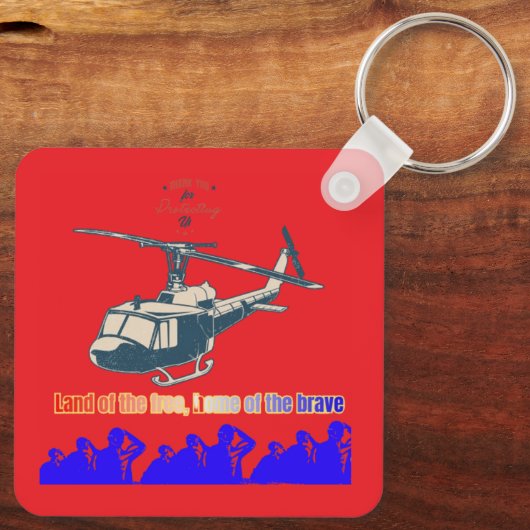 Honor in every thread light bright red キーホルダー (裏面)