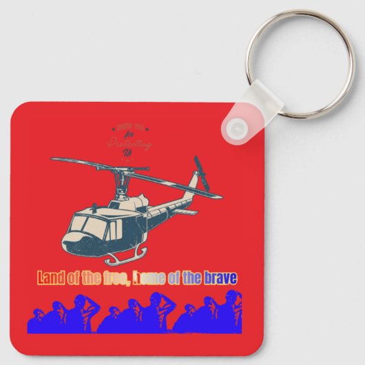 Honor in every thread light bright red キーホルダー (裏面)