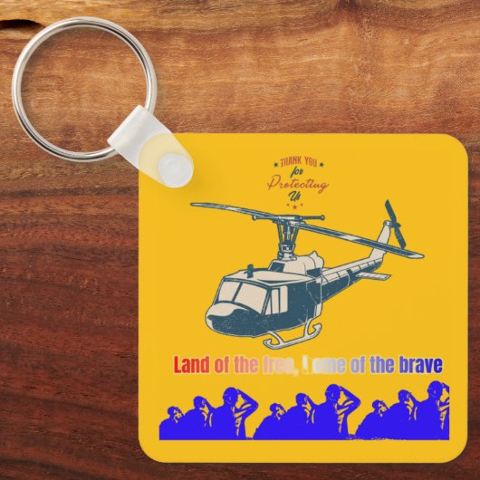 Honor in every thread light orange yellow キーホルダー (正面)