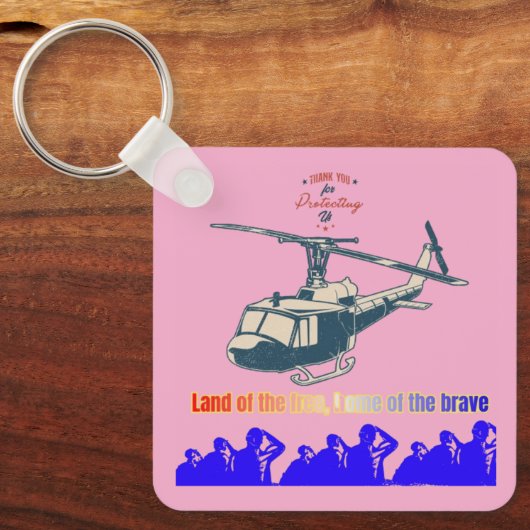 Honor in every thread light pink キーホルダー (正面)