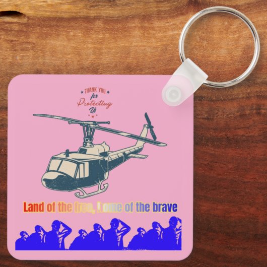 Honor in every thread light pink キーホルダー (裏面)