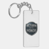Honor™ LDSキーチェーンで戻る キーホルダー (正面左)