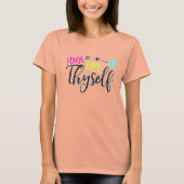 Honor, Love & Be Thyself Box Crop Tシャツ (正面)