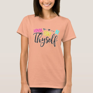 Honor, Love & Be Thyself Box Crop Tシャツ